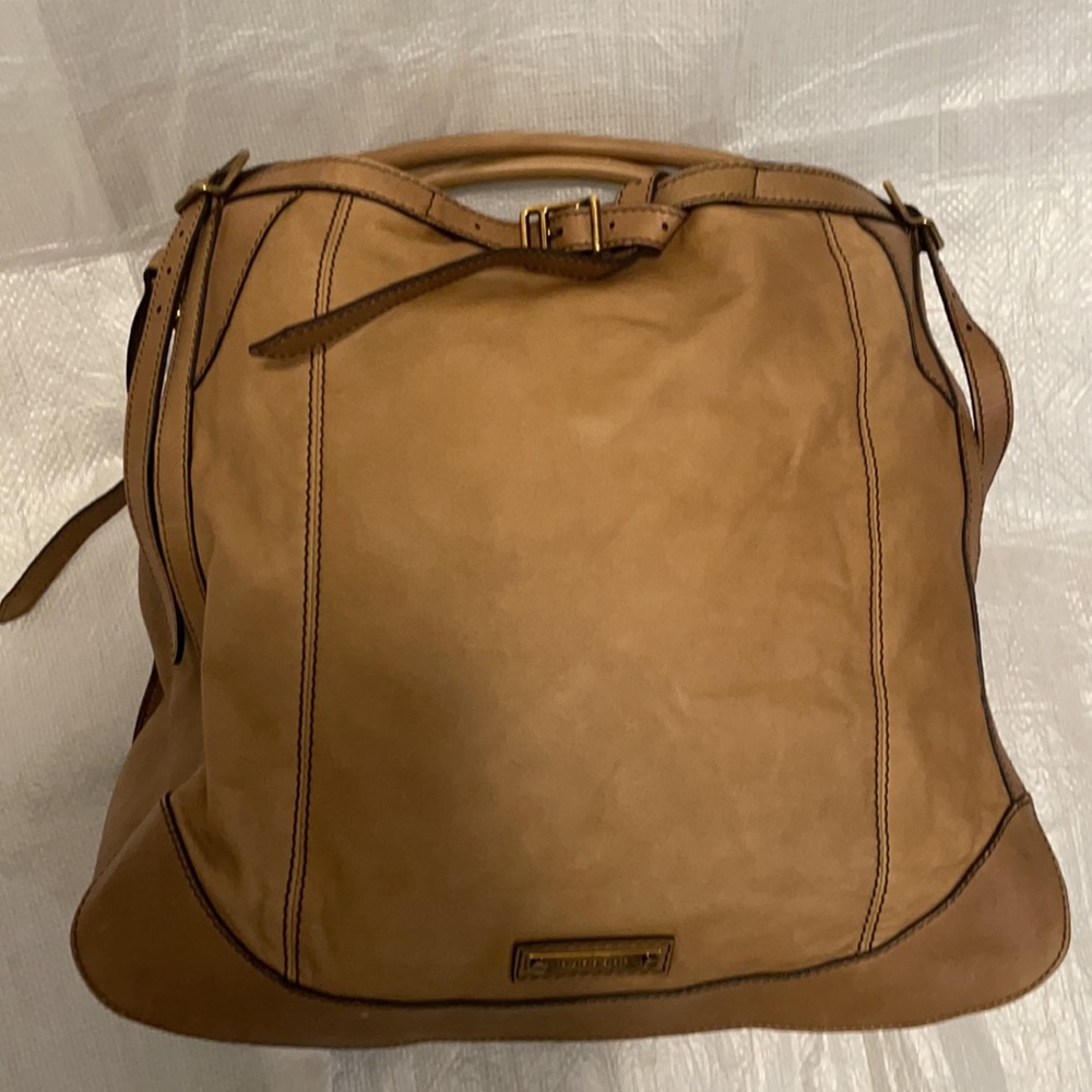 EXTREMELY RARE Burberry tan leather crossbody bag - Picture 11 of 16